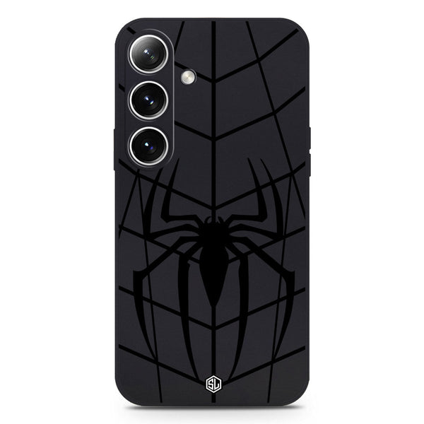 X-Spider Design Soft Phone Case - Silica Gel Case - Black - Samsung Galaxy S25 Plus