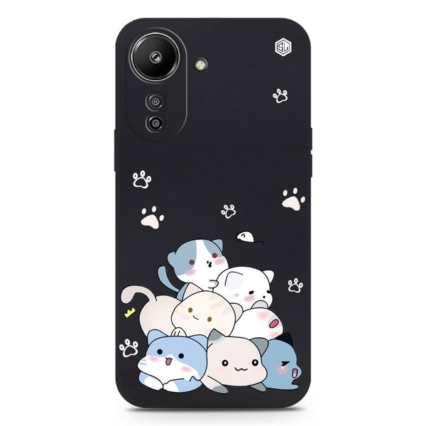 Cute Smile Design Soft Phone Case - Black - Xiaomi Redmi 13C