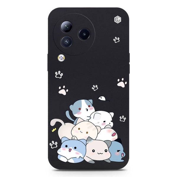 Cute Smile Design Soft Phone Case - Black - Xiaomi Civi 3