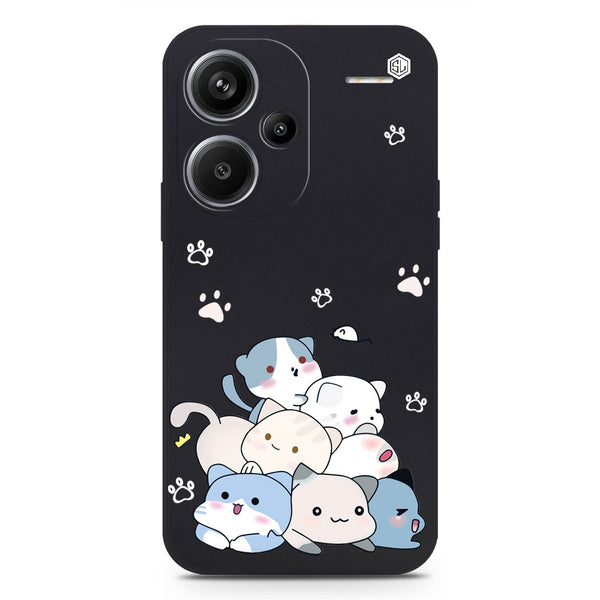 Cute Smile Design Soft Phone Case - Black - Xiaomi Redmi Note 13 Pro Plus