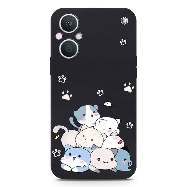 Cute Design Soft Phone Case - Silica Gel Case - Black - OnePlus Nord N20 5G