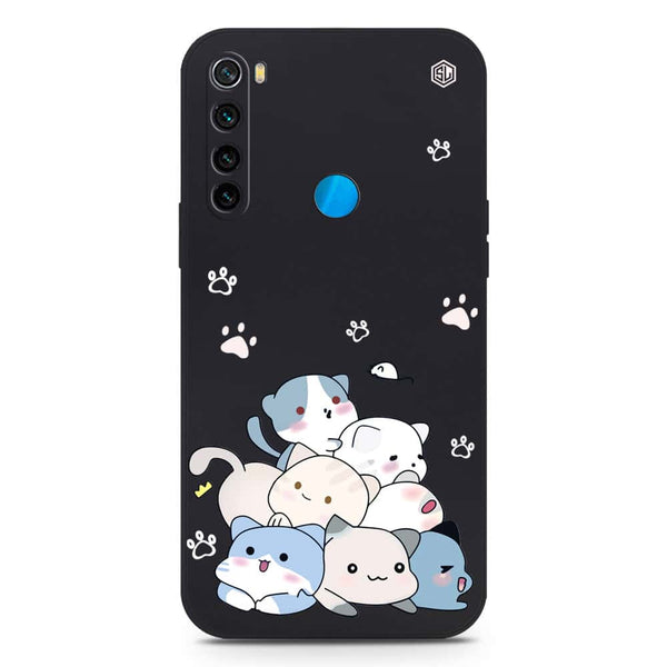 Cute Design Soft Phone Case - Silica Gel Case - Black - Xiaomi Redmi Note 8 2021