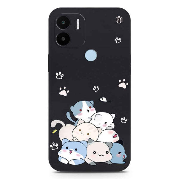 Cute Design Soft Phone Case - Silica Gel Case - Black - Xiaomi Redmi A1