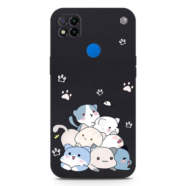 Cute Design Soft Phone Case - Silica Gel Case - Black - Xiaomi Redmi 10A