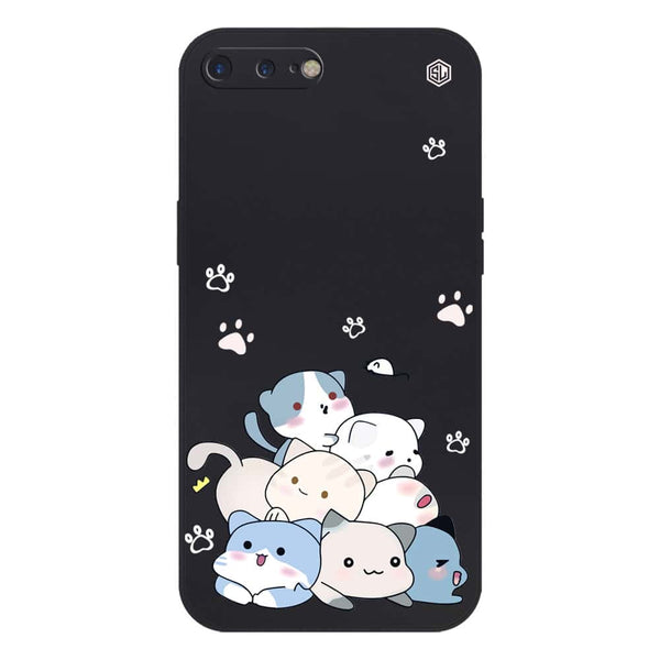 Cute Design Soft Phone Case - Silica Gel Case - Black - iPhone 8 Plus / 7 Plus