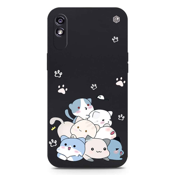 Cute Design Soft Phone Case - Silica Gel Case - Black - Xiaomi Redmi 9A