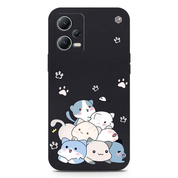 Cute Design Soft Phone Case - Silica Gel Case - Black - Xiaomi Poco X5