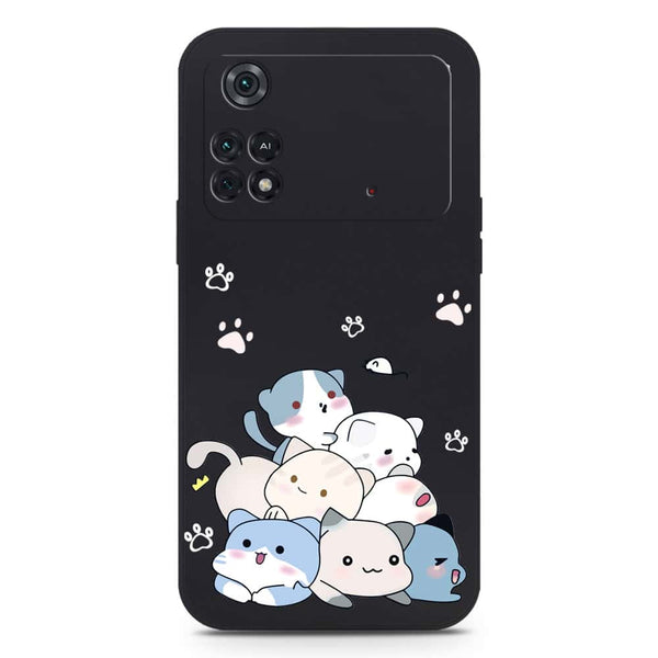 Cute Design Soft Phone Case - Silica Gel Case - Black -  Xiaomi Poco M4 Pro 5G