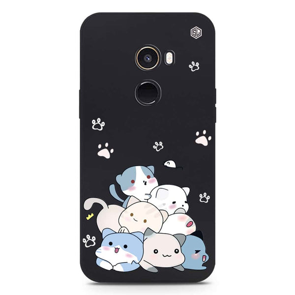 Cute Design Soft Phone Case - Silica Gel Case - Black - Xiaomi Mi Mix 2