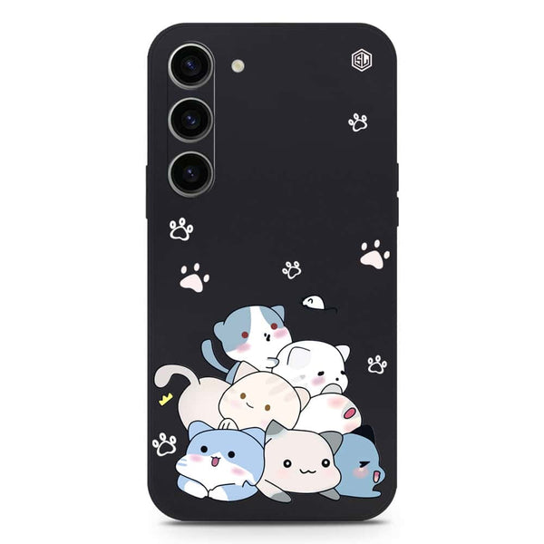 Cute Design Soft Phone Case - Silica Gel Case - Black - Samsung Galaxy S23 5G