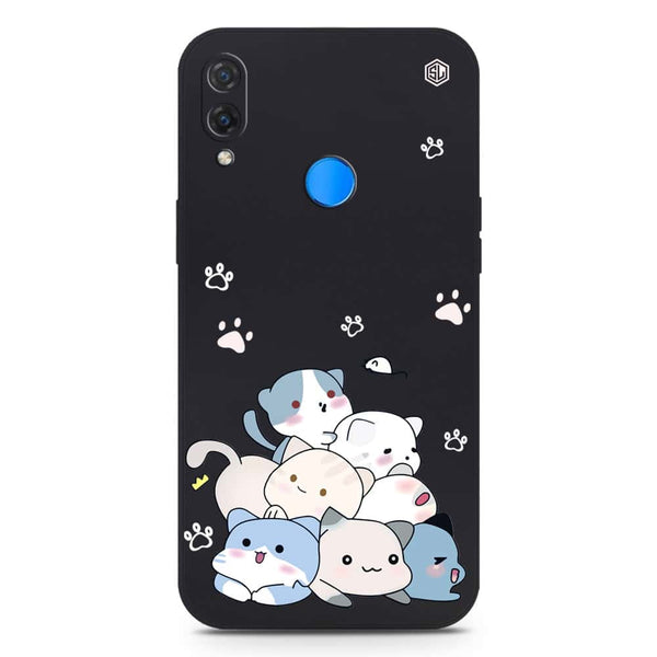 Cute Design Soft Phone Case - Silica Gel Case - Black - Huawei Nova 3i / P Smart Plus