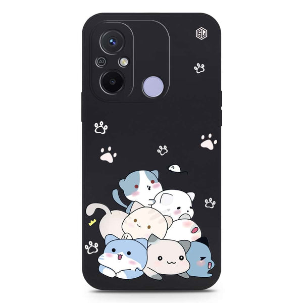 Cute Design Soft Phone Case - Silica Gel Case - Black - Xiaomi Redmi 12C