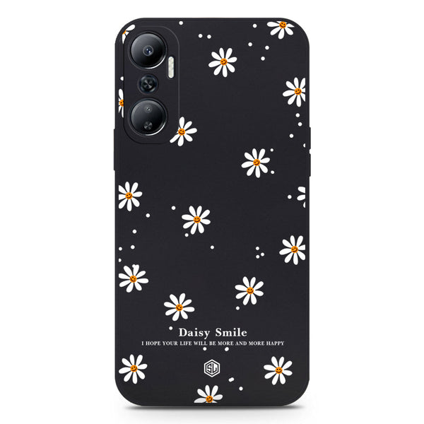 Daisy Smile Design Soft Phone Case - Black - Infinix Hot 20