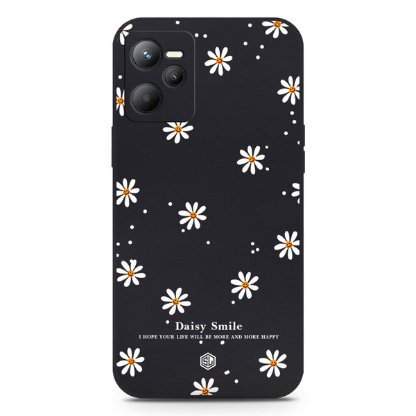 Daisy Smile Design Soft Phone Case - Black - Realme C35