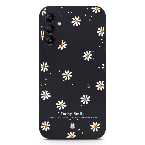 Daisy Smile Design Soft Phone Case - Black - Samsung Galaxy A14