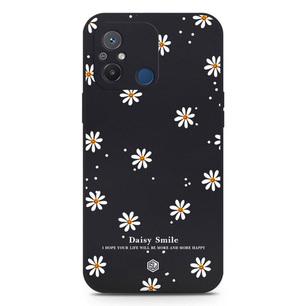 Daisy Smile Design Soft Phone Case - Black - Xiaomi Redmi 12C