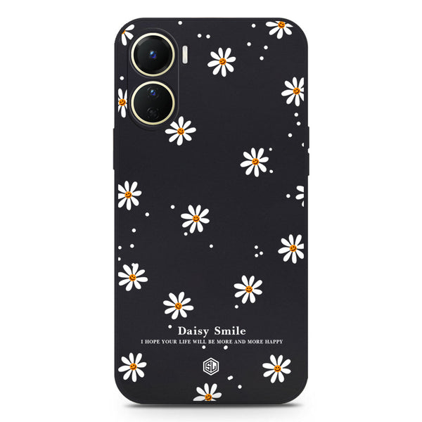 Daisy Smile Design Soft Phone Case - Black - Vivo Y53