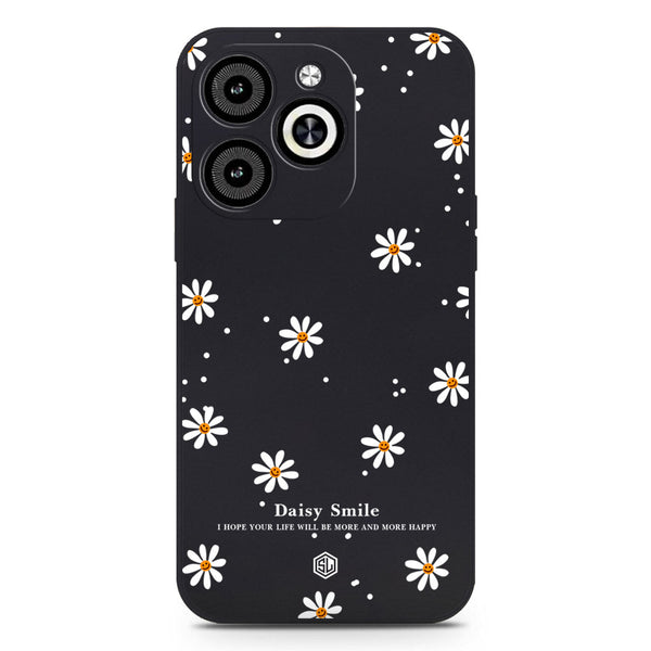 Daisy Smile Design Soft Phone Case - Black - Infinix Smart 8