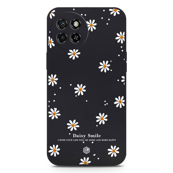 Daisy Smile Design Soft Phone Case - Black - itel S23