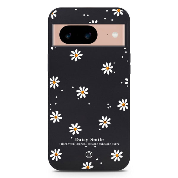 Daisy Smile Design Soft Phone Case - Black - Google Pixel 8a