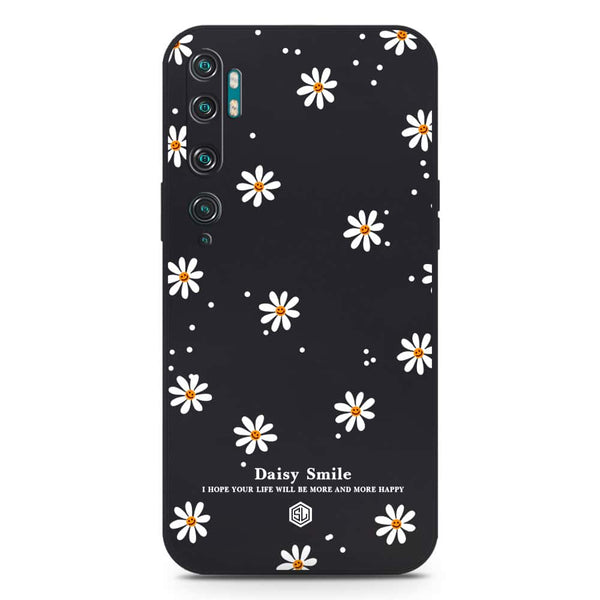 Daisy Smile Design Soft Phone Case - Silica Gel Case - Black - Xiaomi Mi Note 10 Pro