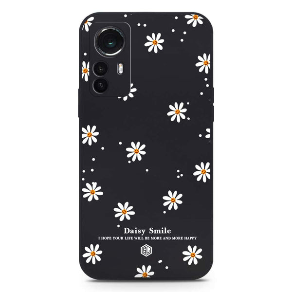 Daisy Smile Design Soft Phone Case - Silica Gel Case - Black - Xiaomi 12