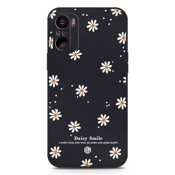 Daisy Smile Design Soft Phone Case - Silica Gel Case - Black - Xiaomi Mi 11i