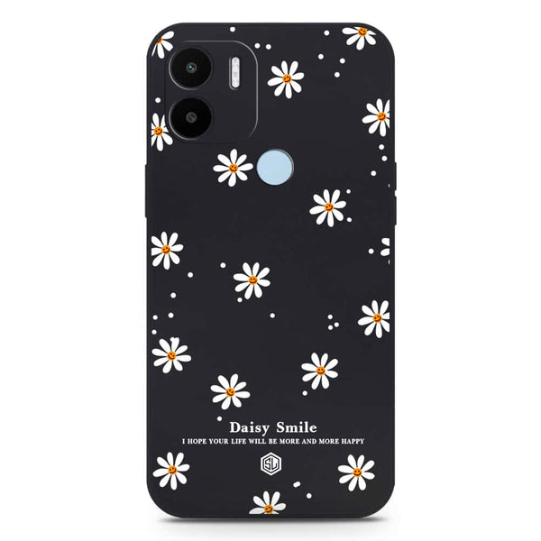 Daisy Smile Design Soft Phone Case - Silica Gel Case - Black - Xiaomi Redmi A1 Plus