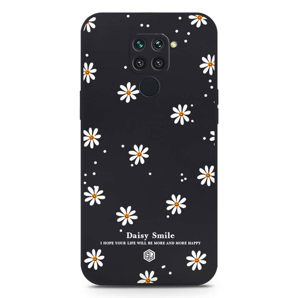 Daisy Smile Design Soft Phone Case - Silica Gel Case - Black - Xiaomi Redmi 10X 4G