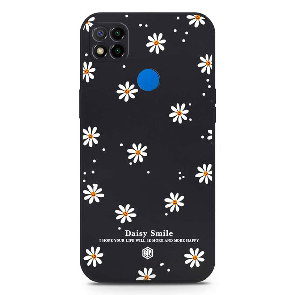 Daisy Smile Design Soft Phone Case - Silica Gel Case - Black - Xiaomi Redmi 10A