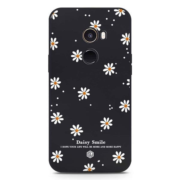 Daisy Smile Design Soft Phone Case - Silica Gel Case - Black - Xiaomi Mi Mix 2