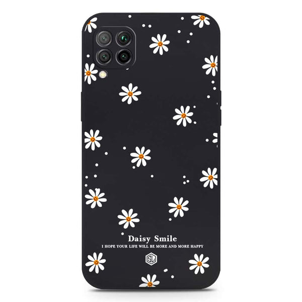 Daisy Smile Design Soft Phone Case - Silica Gel Case - Black - Huawei P40 Lite 5G