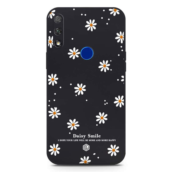 Daisy Smile Design Soft Phone Case - Silica Gel Case - Black - Honor 9X