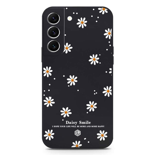 Daisy Smile Design Soft Phone Case - Silica Gel Case - Black - Samsung Galaxy S22 5G
