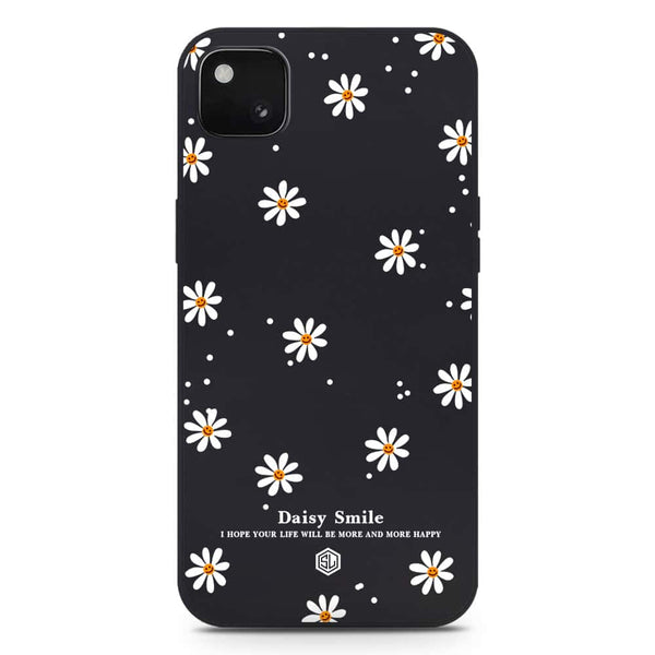 Daisy Smile Design Soft Phone Case - Silica Gel Case - Black - Google Pixel 4