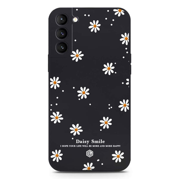 Daisy Smile Design Soft Phone Case - Silica Gel Case - Black - Samsung Galaxy S21 FE 5G