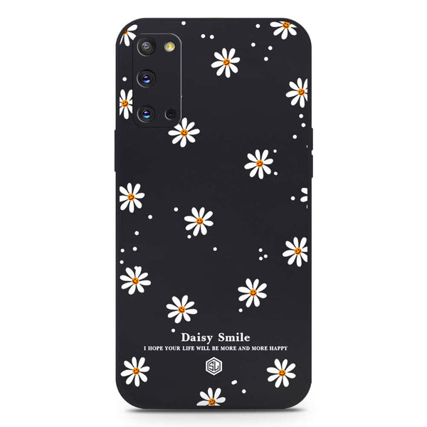 Daisy Smile Design Soft Phone Case - Silica Gel Case - Black - Samsung Galaxy S20