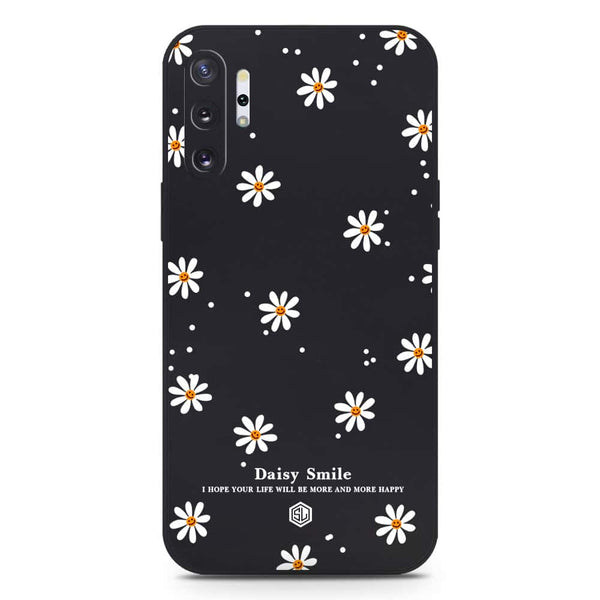 Daisy Smile Design Soft Phone Case - Silica Gel Case - Black - Samsung Galaxy Note 10 Plus