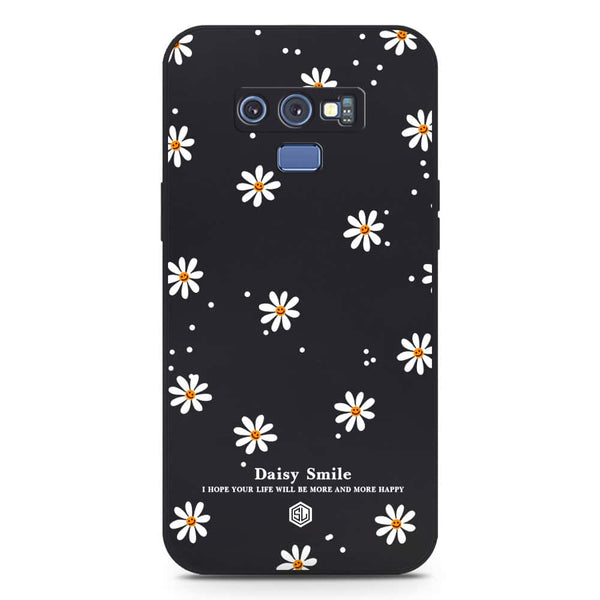 Daisy Smile Design Soft Phone Case - Silica Gel Case - Black - Samsung Galaxy Note 9