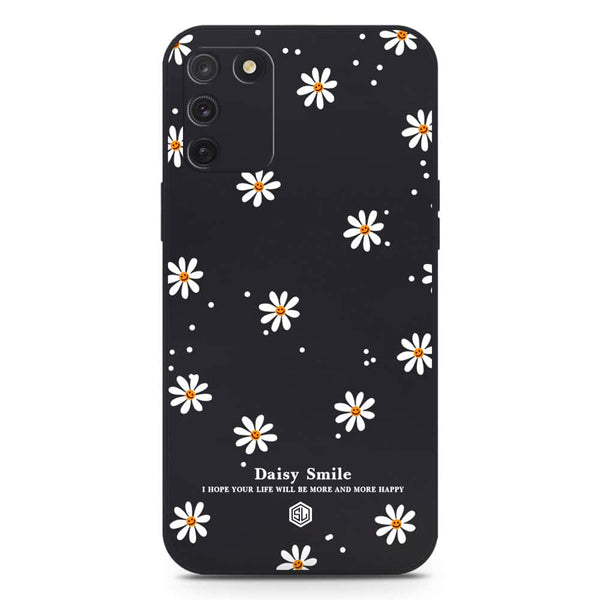Daisy Smile Design Soft Phone Case - Silica Gel Case - Black - Samsung Galaxy M80s