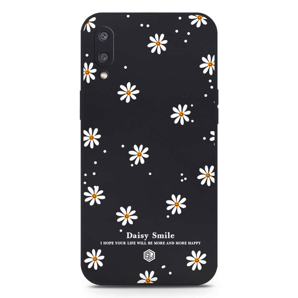 Daisy Smile Design Soft Phone Case - Silica Gel Case - Black - Samsung Galaxy M02