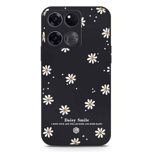 Daisy Smile Design Soft Phone Case - Silica Gel Case - Black - OnePlus Ace Racing