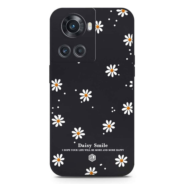 Daisy Smile Design Soft Phone Case - Silica Gel Case - Black - OnePlus Ace