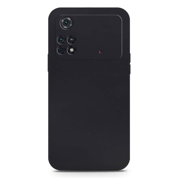 Skinlee Silica Gel Case - Black -  Xiaomi Poco M4 Pro 5G
