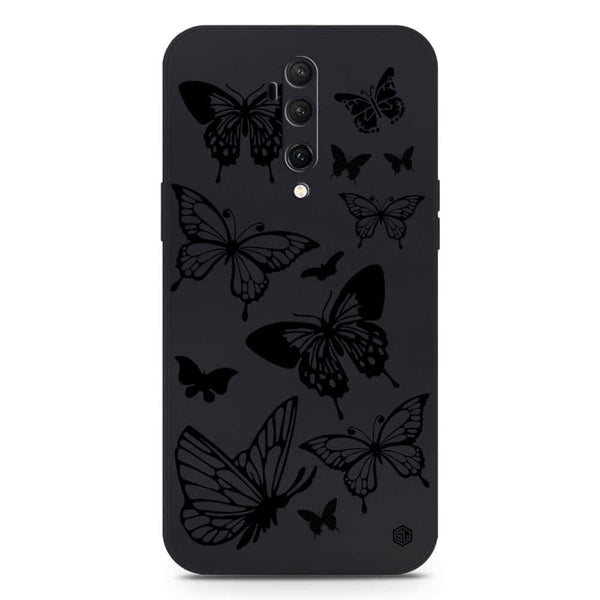 Cute Butterfly Design Soft Phone Case - Silica Gel Case - Black - OnePlus 7T Pro