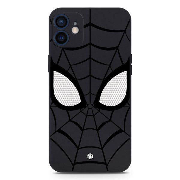 Cool Spider Design Soft Phone Case - Black - iPhone 12 Mini