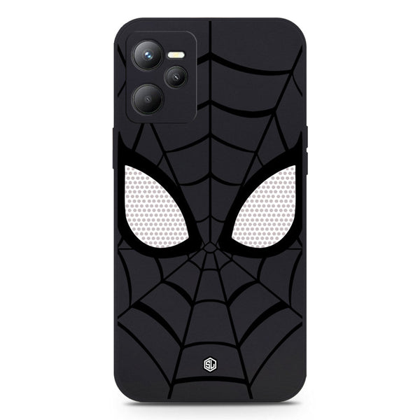 Cool Spider Design Soft Phone Case - Black - Realme C35