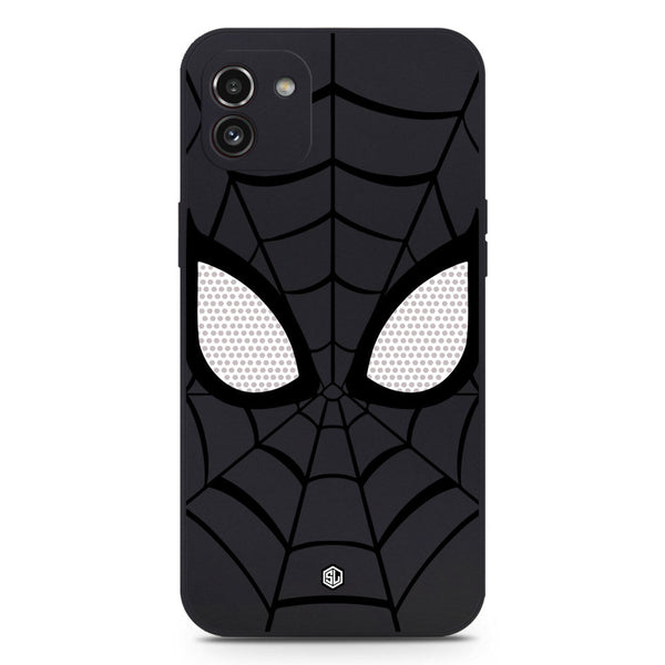 Cool Spider Design Soft Phone Case - Black - Samsung Galaxy A03