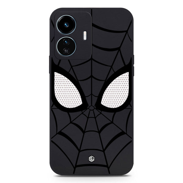 Cool Spider Design Soft Phone Case - Black - Vivo Y77 5G