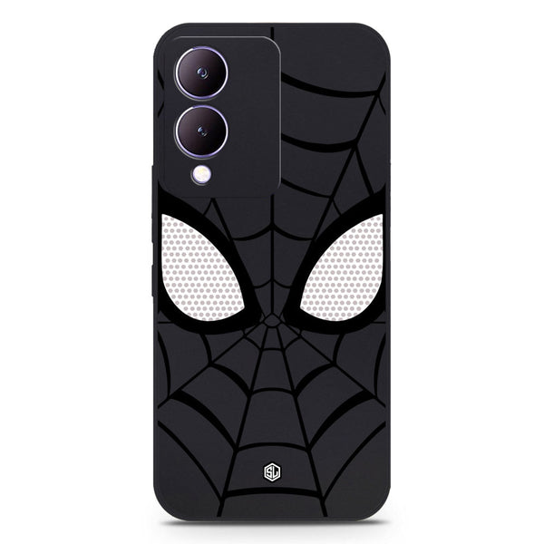 Cool Spider Design Soft Phone Case - Black - Vivo Y17s